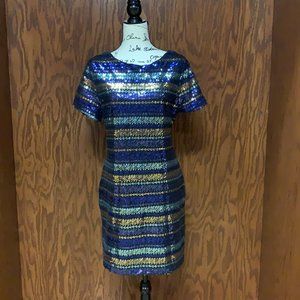 Isani For Target Sequin Short Sleeve Woman Dress